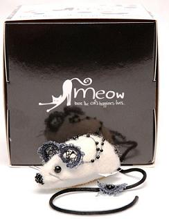 Meow pelė Black White vilnoninė